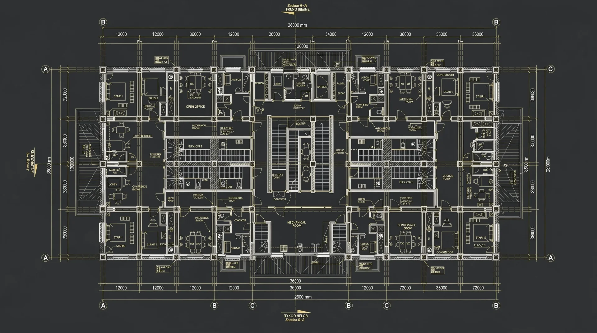 Architectural blueprint